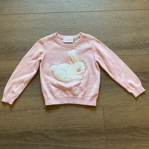 Girls Pink Bunny Sequin Sweater Children’s Place 18M- 24M